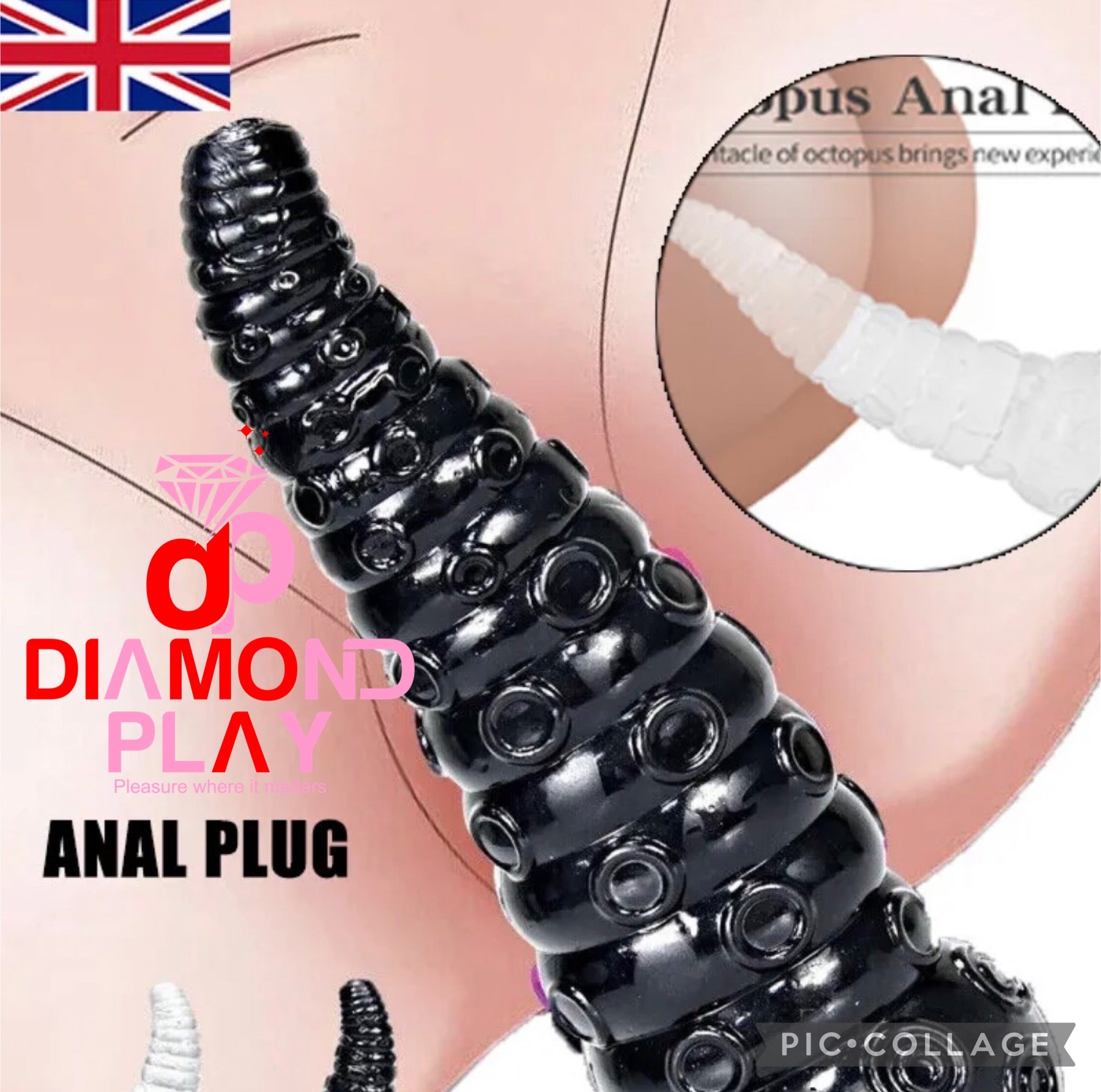 Silicone Huge Dildo Tentacle Anal Butt Plug dplayuk Silicone Huge Dildo Tentacle Anal Butt Plug dplayuk