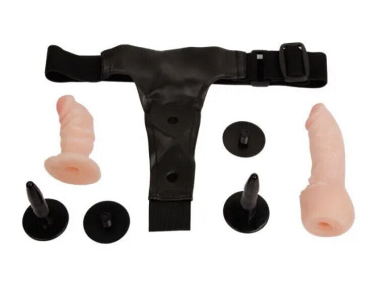 Strap On Dildo Double Ended 6.5 Inch With Harness