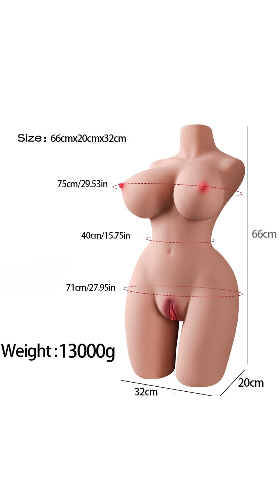 Diamond Play 13kg Realistic TPE Full-Body Sex Doll