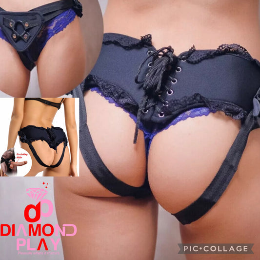Adjustable Strap On Harness For Dildo Lesbian Sex Toys or Couples Uk Size 6 to 30