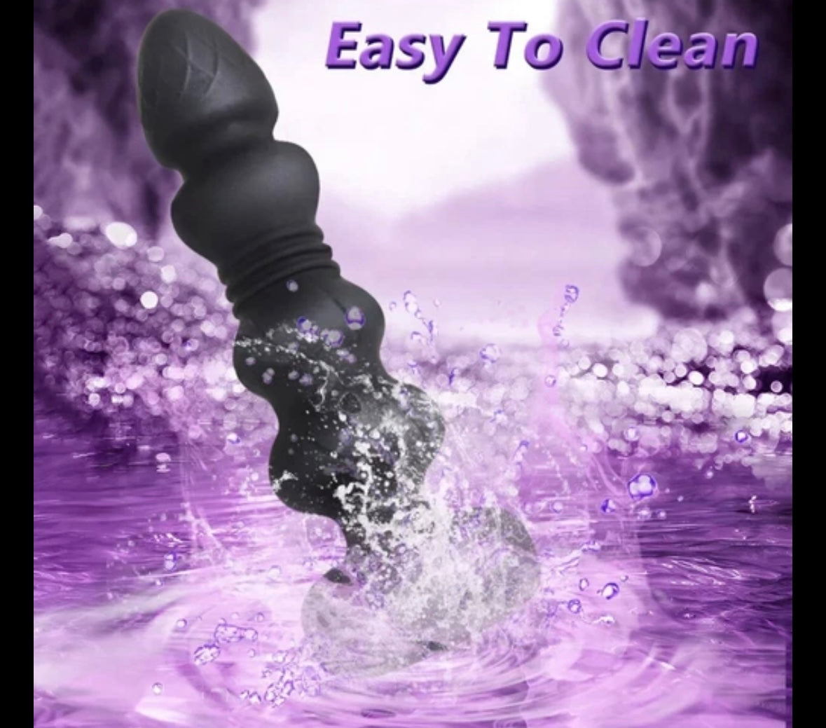Thrusting Dildo Vibrating Anal Butt Plug and Prostate Massage for Men and Women