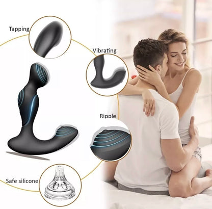 Dual Ends Prostate Massager Anal Butt Plug Vibrator Sex Toy For Men