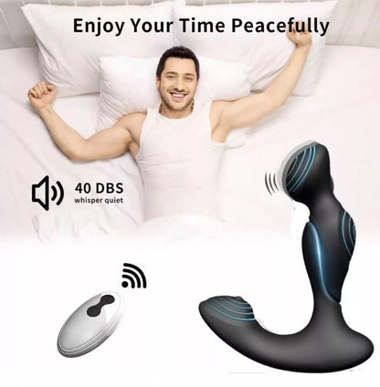 Dual Ends Prostate Massager Anal Butt Plug Vibrator Sex Toy For Men