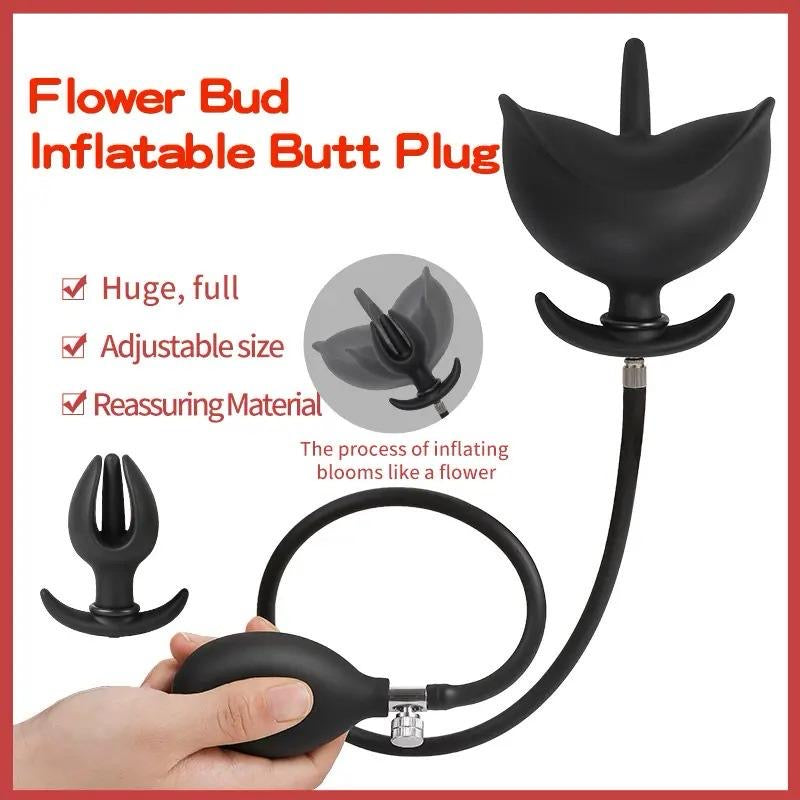 Inflatable Anal Butt Plug Prostate Massager