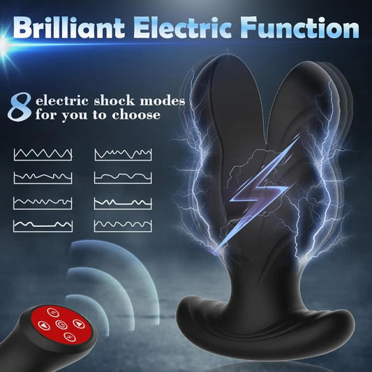 Shock Anal Butt Plug Dialator With Remote Control