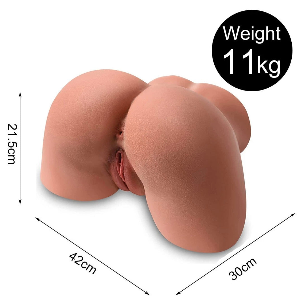 Diamond Play 11KG Realistic Female Butt – Dual Channel Pleasure
